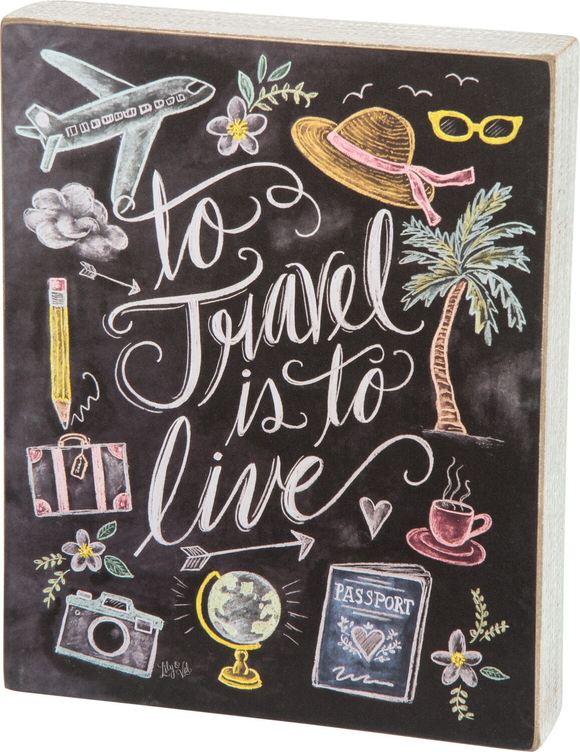 Chalk Sign-To Travel/28888