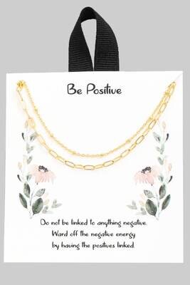 Be Positive Link Necklace