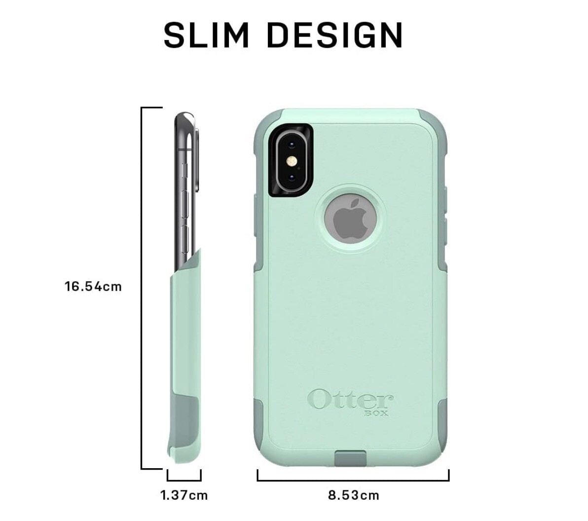OtterBox iPhone Xs Max Commuter Series, Ocean Way (Aqua/Aquifer)