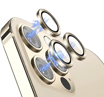 TDG XN iPhone 13 Pro/13 Pro Max Lens Protector, Blue (Individual)