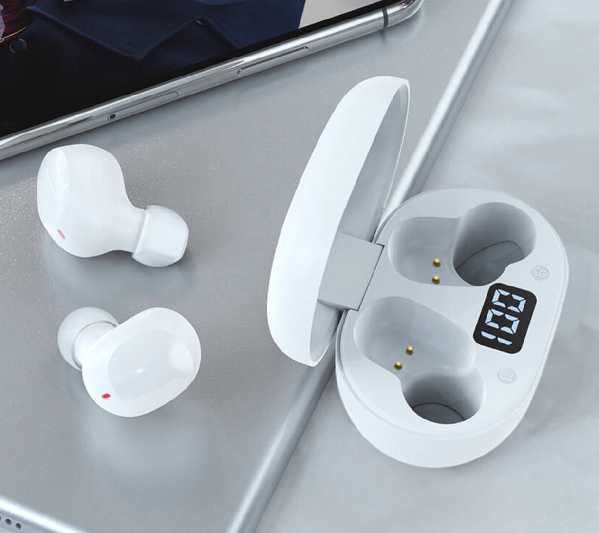 Devia TWS Wireless Earphone Joy A6, White