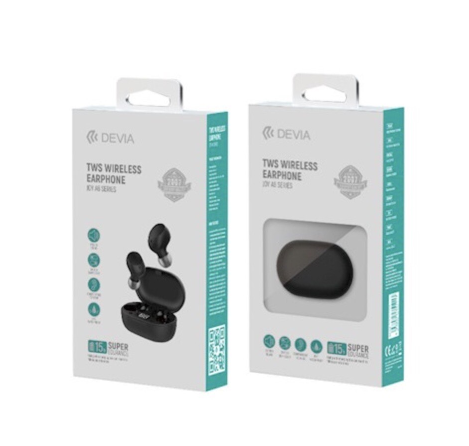 Devia TWS Wireless Earphone Joy A6, White