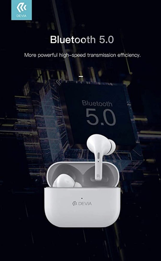Devia TWS Wireless Earphone Joy A5, White