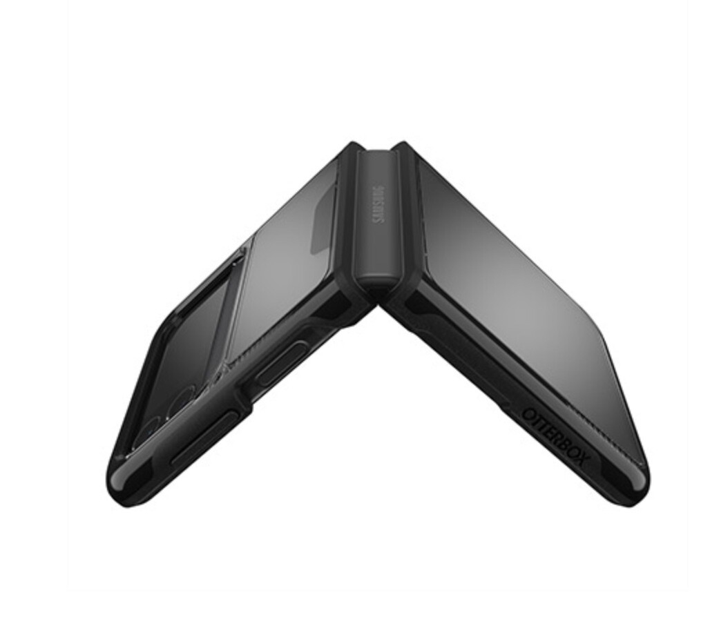 OtterBox Samsung Galaxy Z Flip3 Symmetry Flex, Black Crystal