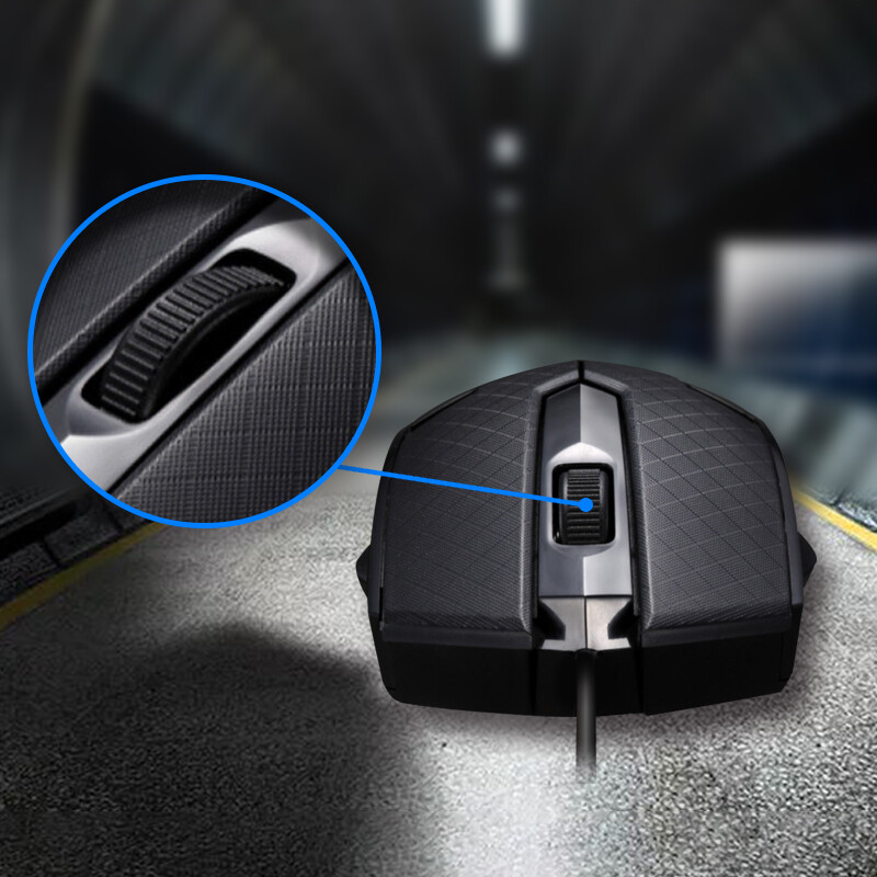 Kaku Three-Button Optical Mouse, Black, KSC-357 LANGSI