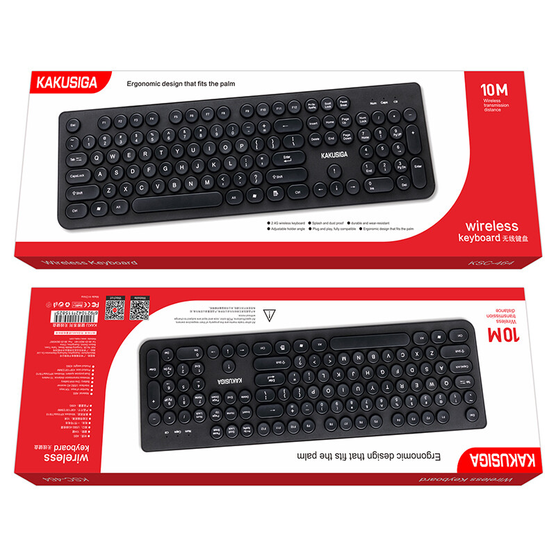 Kaku Smart Wireless Keyboard, Black, KSC-464 JIANYA