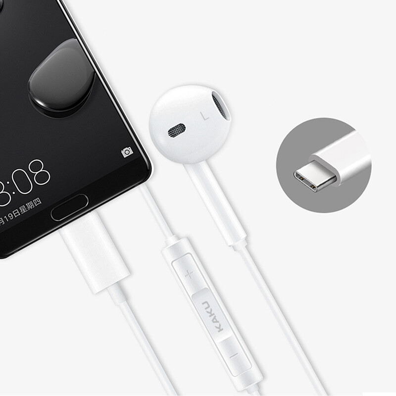 Kaku Type-C Universal Half In-Ear Earphone with Mic, KSC-144 QIN