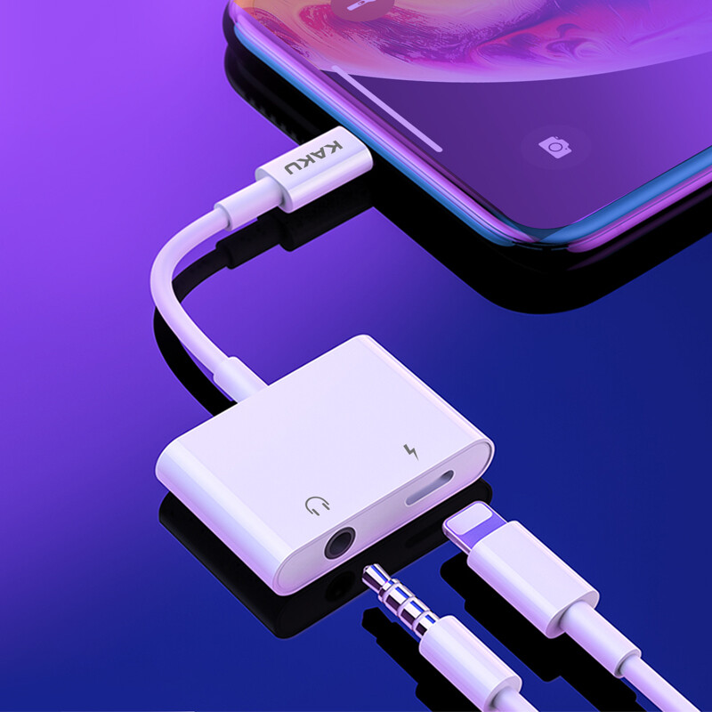 Kaku 2 in 1 Lightning to Audio Converter, KSC-353 ANFENG