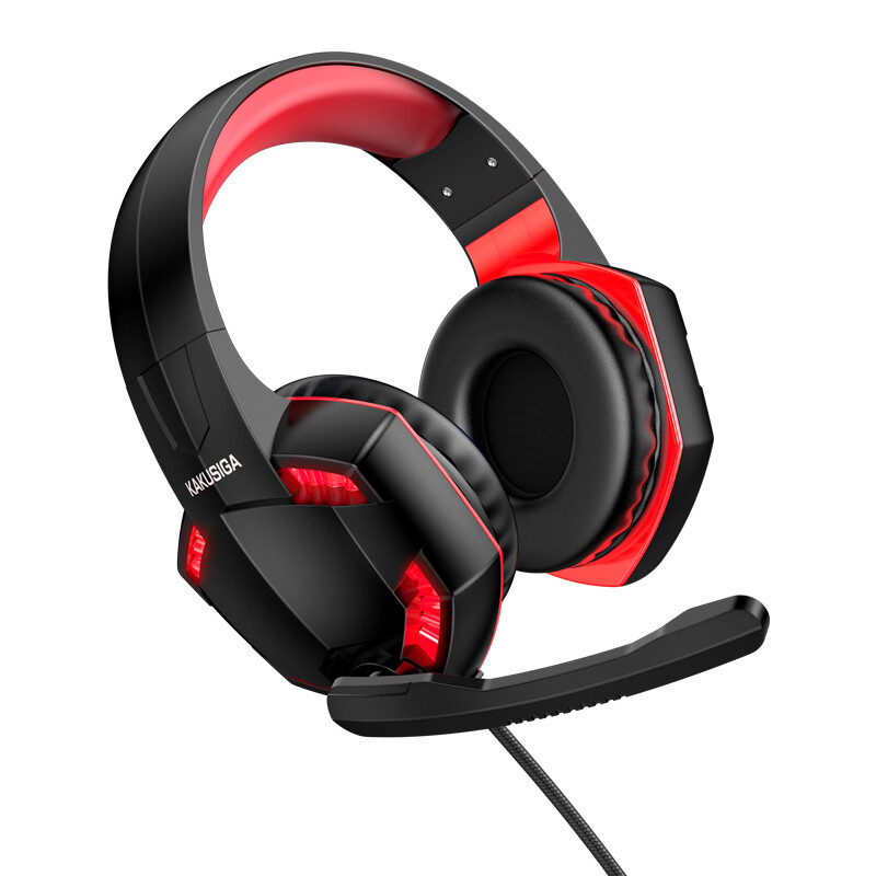 Kaku Competitive Gaming Wired Headset, Black-red, KSC-713 ZHANHU