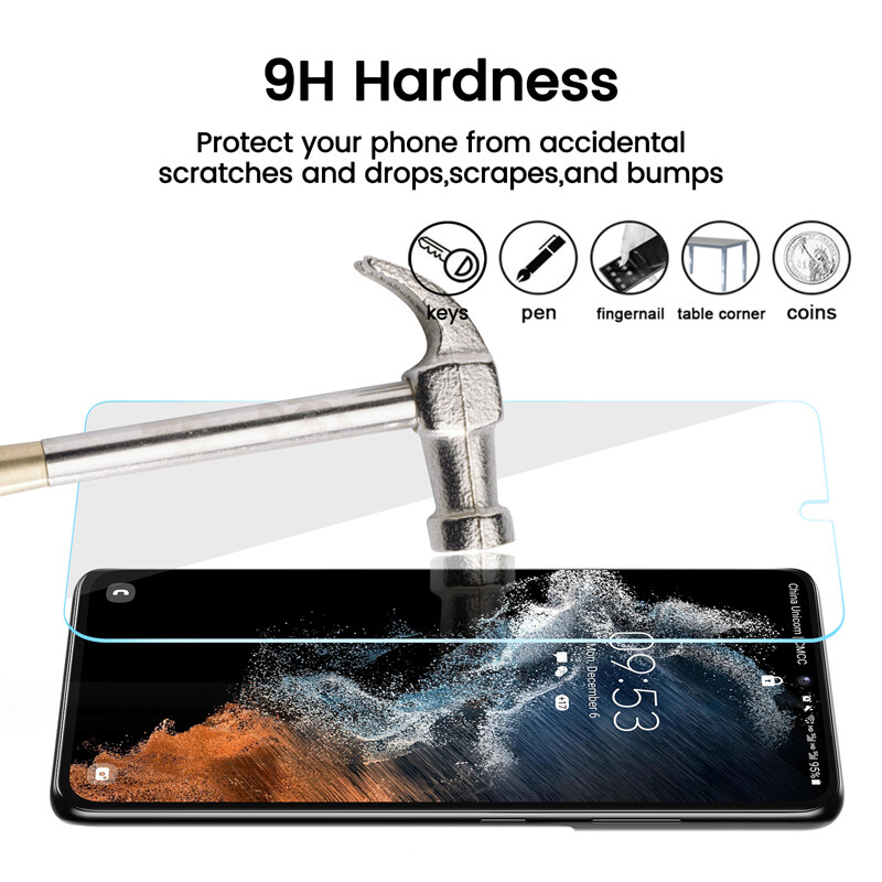 309628-TDG Samsung S22+ 6.6&quot; 9H Hybrid Glass
