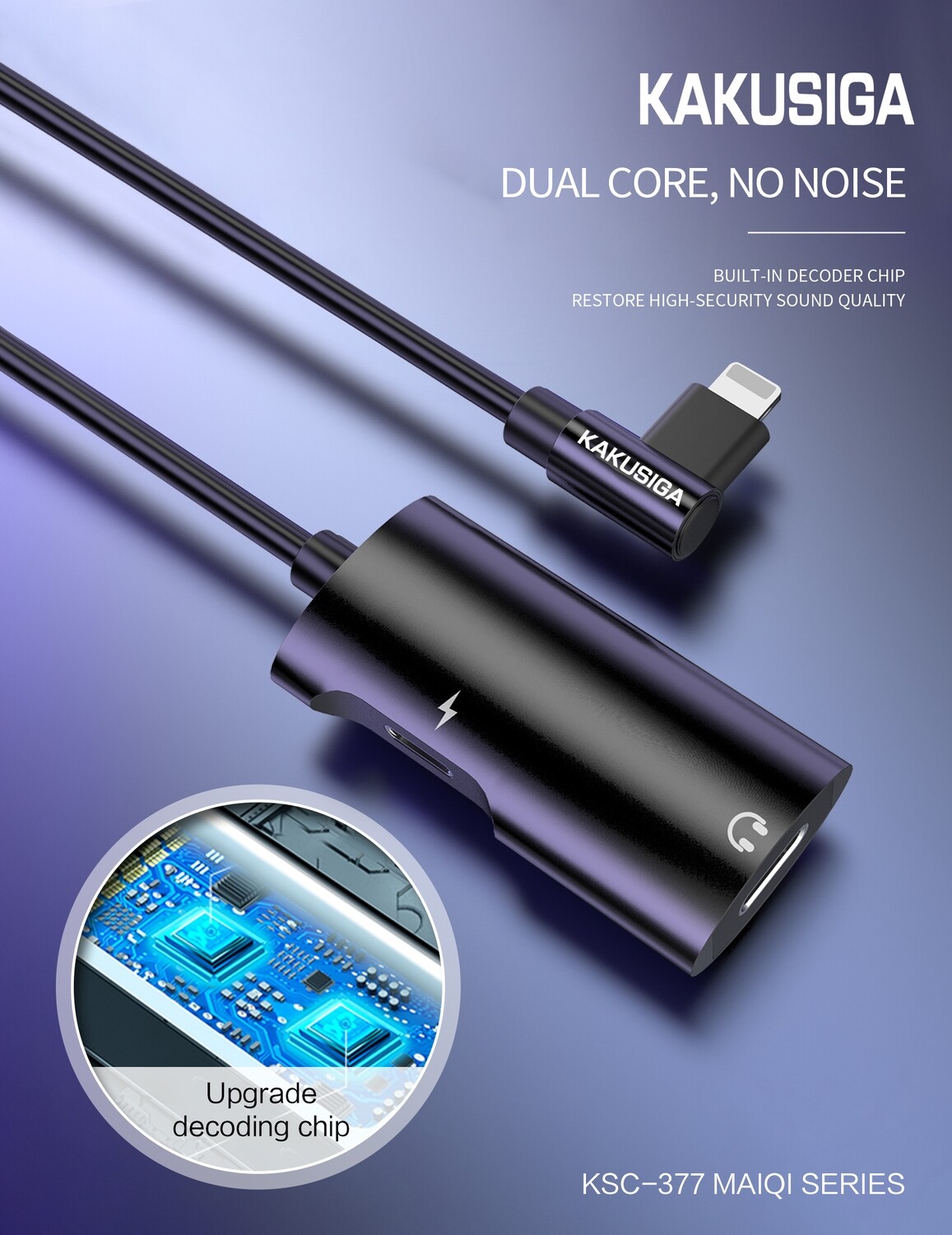 Kaku 4 In 1 Audio Converter (Type-C), Black