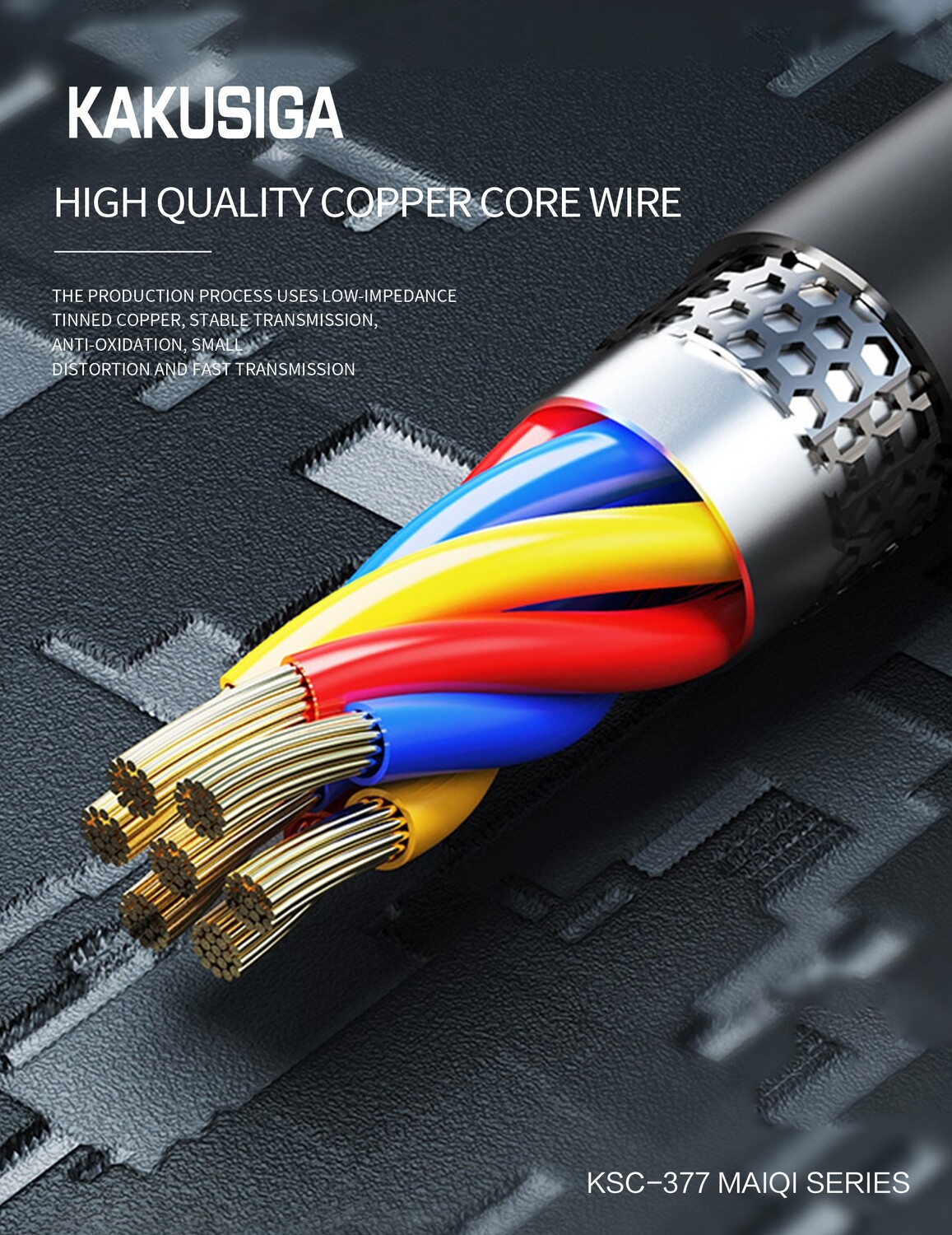 Kaku 4 In 1 Audio Converter (Type-C), Black