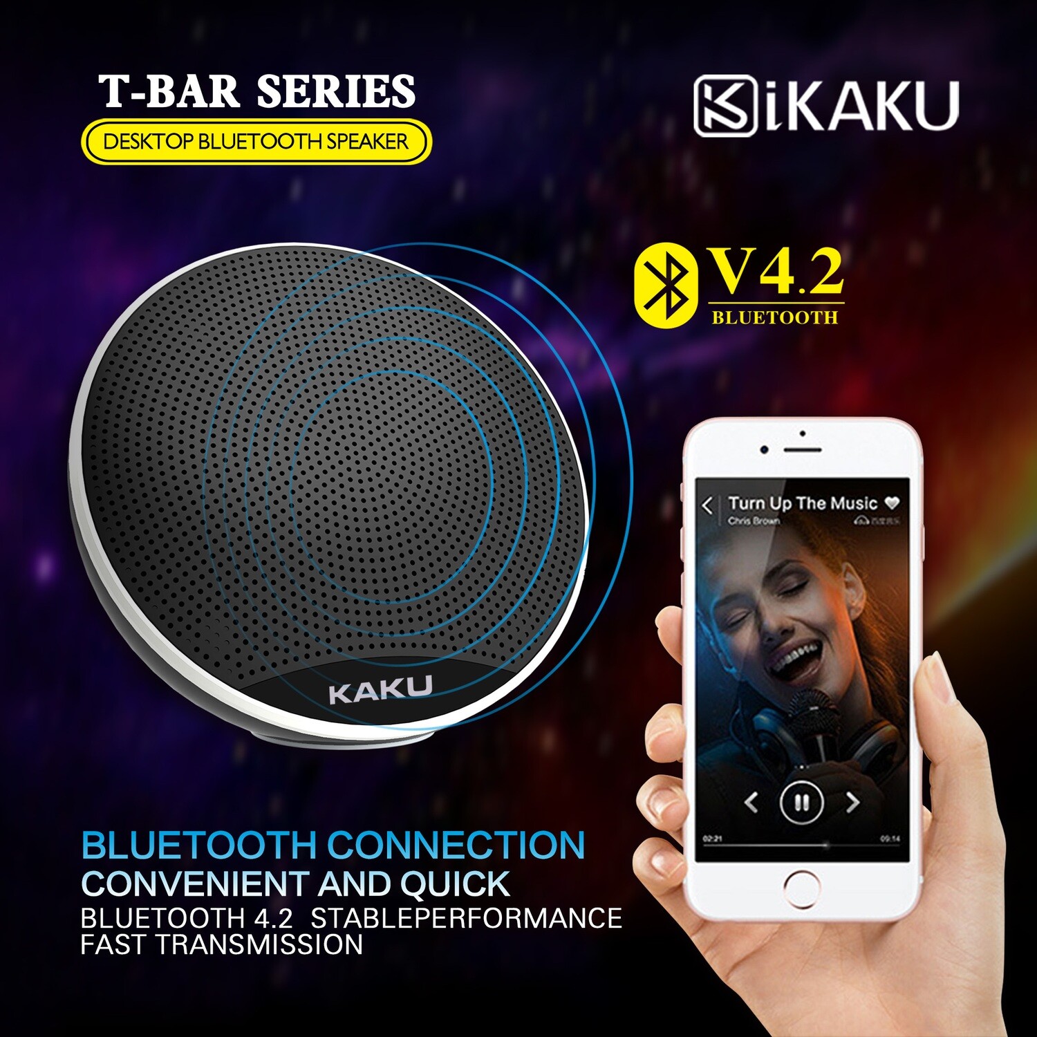 Kaku Bluetooth Speaker, Black