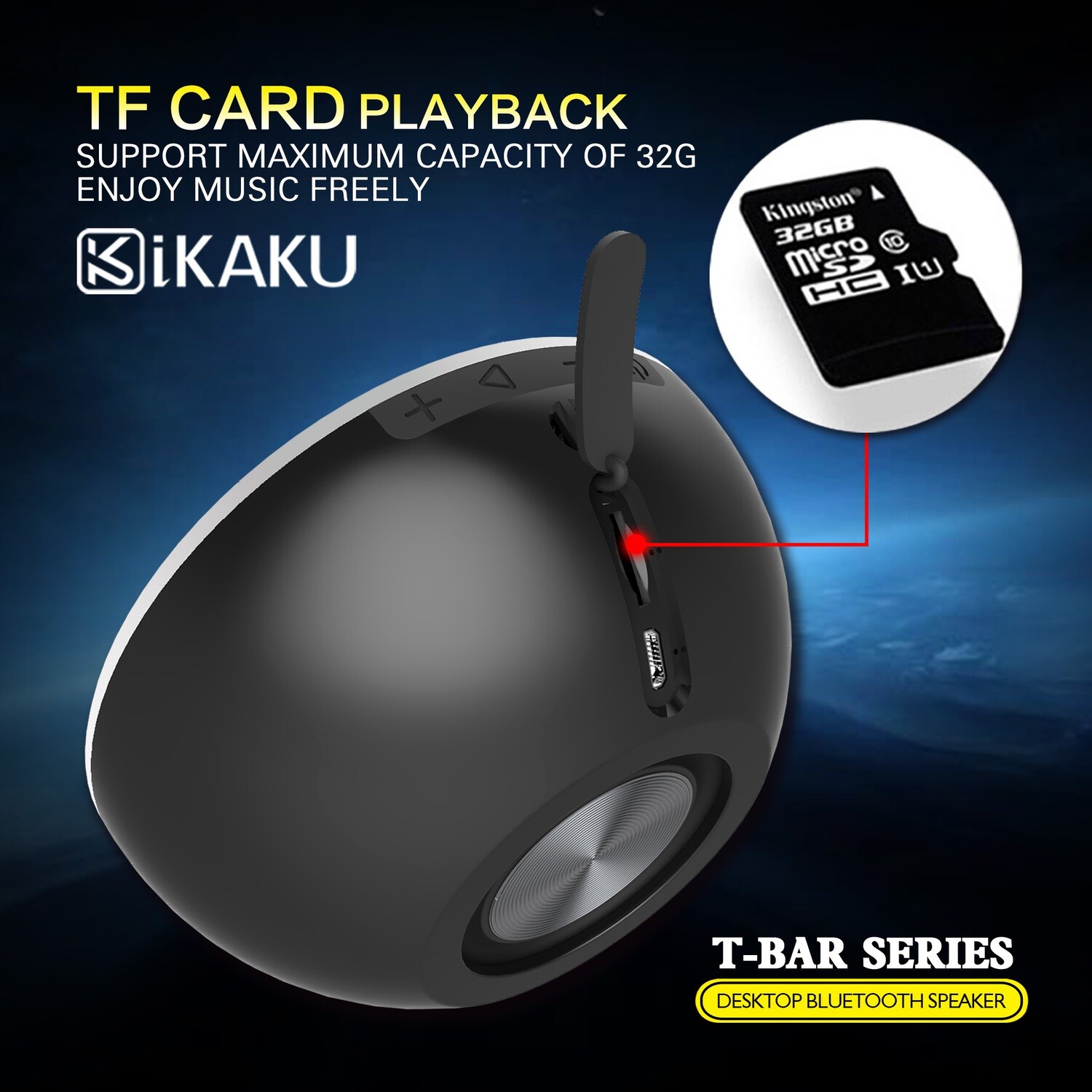 Kaku Bluetooth Speaker, Black