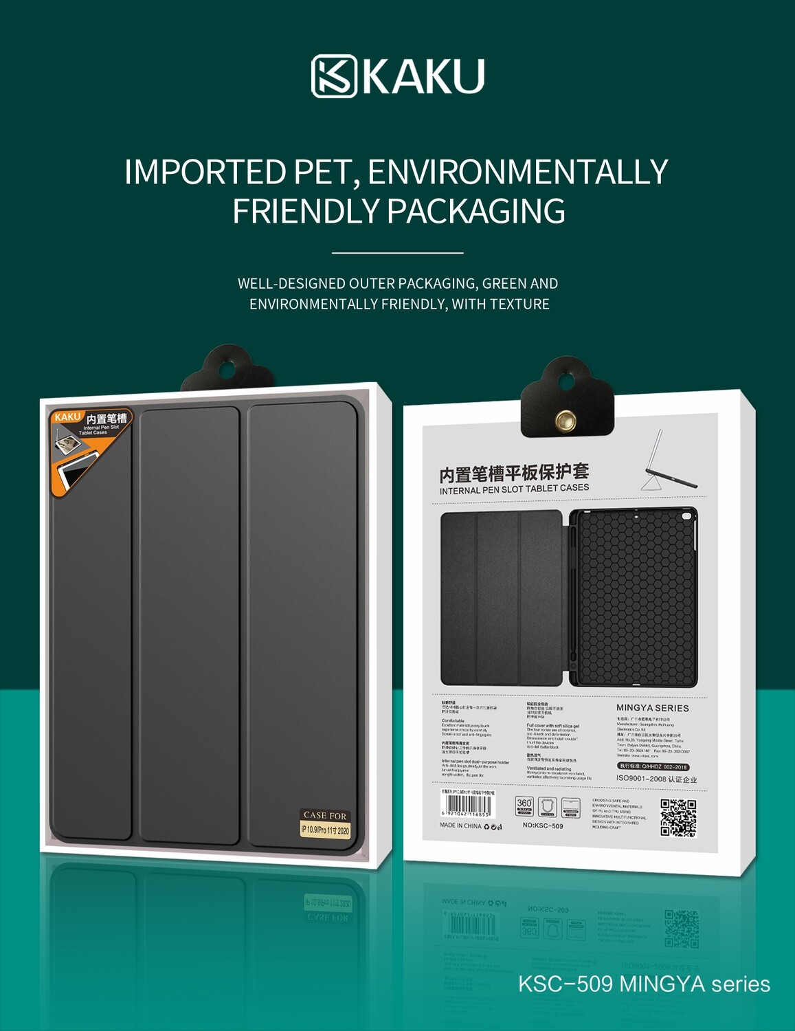 Kaku iPad Pro 11 2021, Black, MINGYA