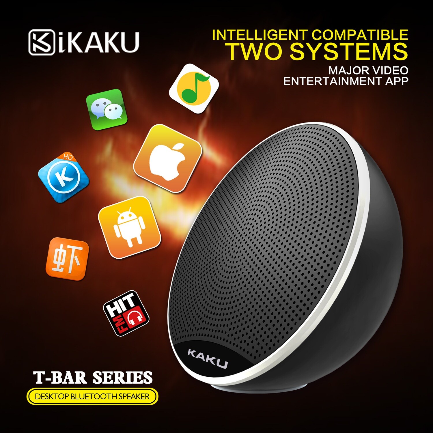 Kaku Bluetooth Speaker, Black