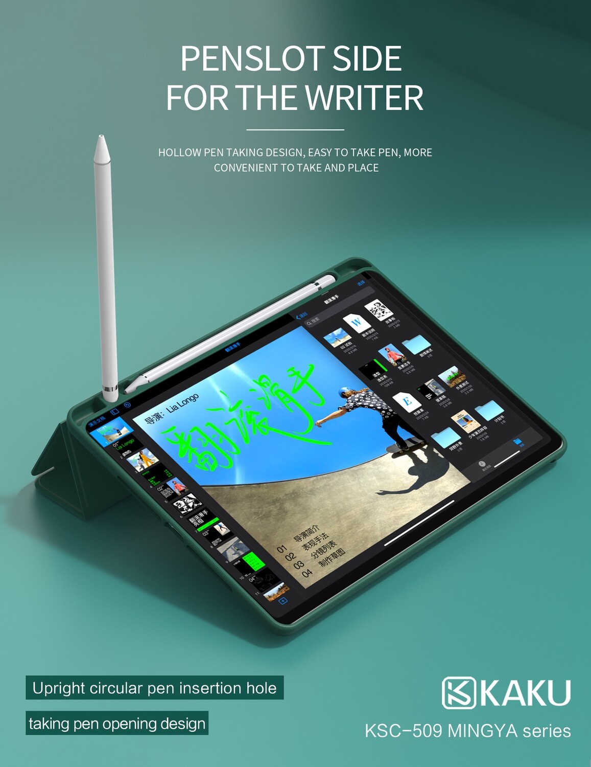 Kaku iPad Pro 11 2021, Black, MINGYA