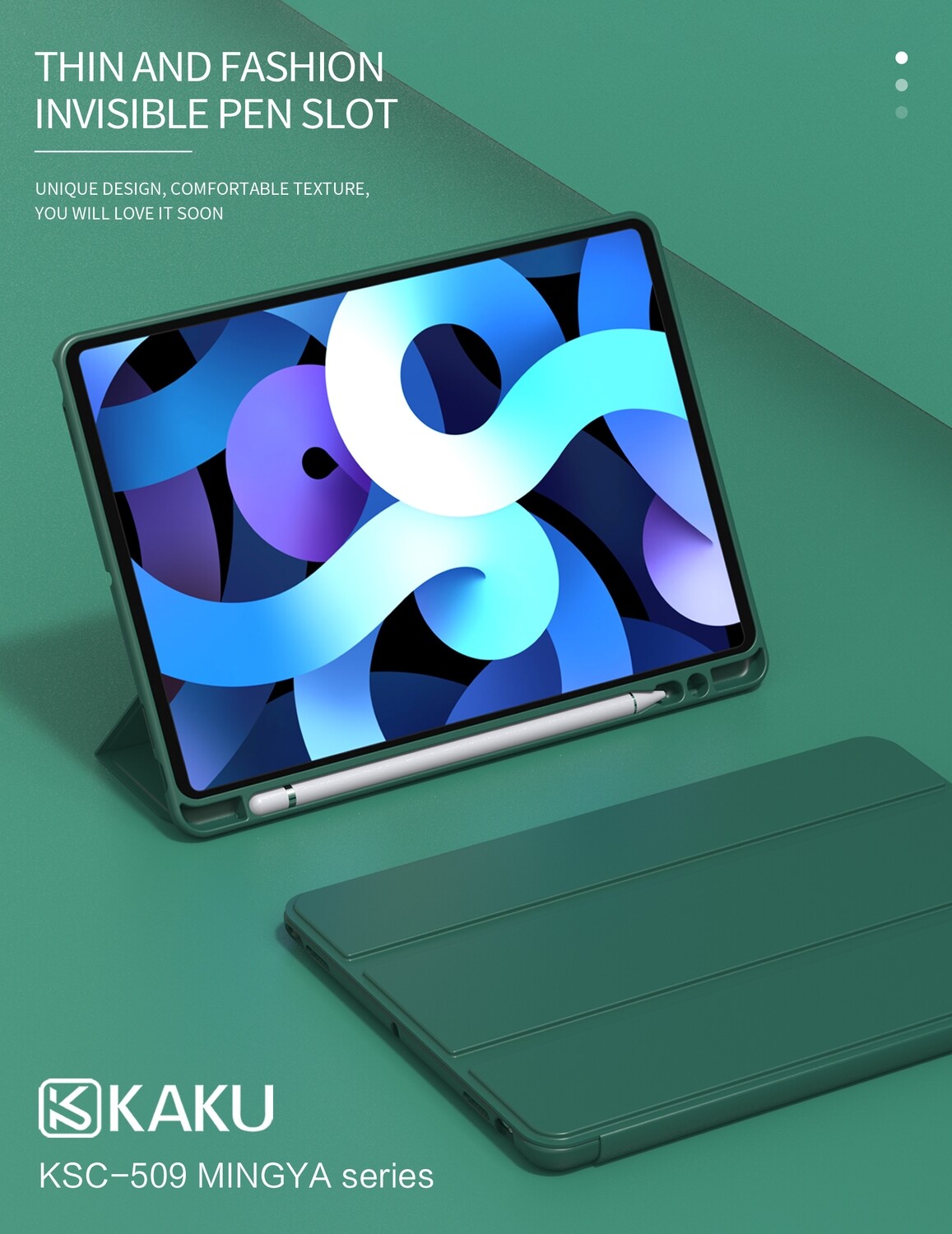 Kaku iPad Pro 11 2021, Black, MINGYA