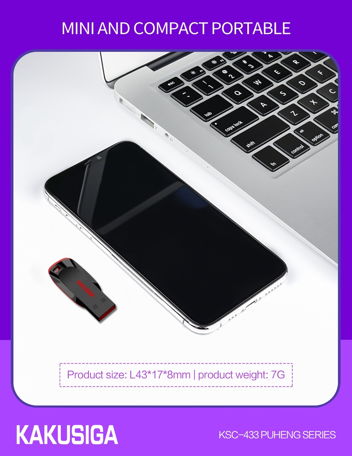Kaku High Speed Flash Disk (64G), Black