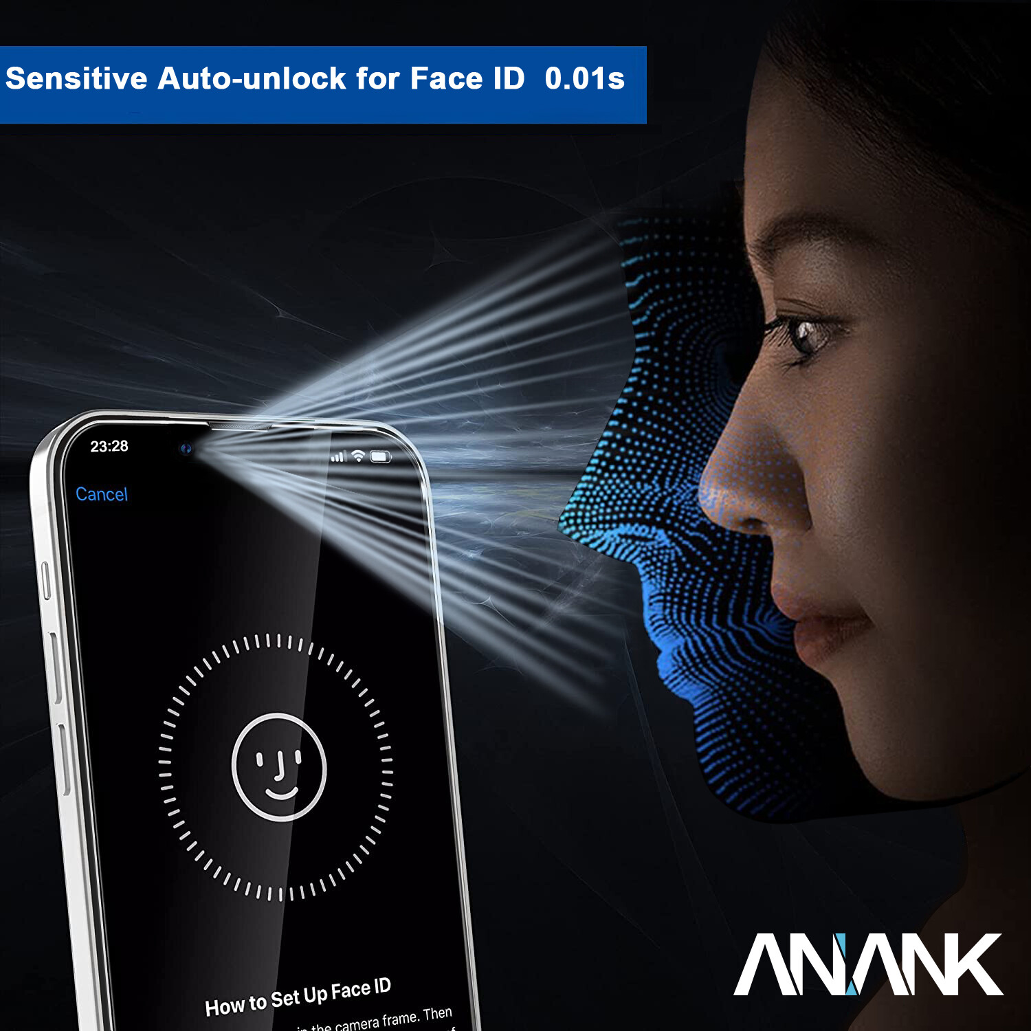 6972024652418-Anank iPhone 13 Pro Max/14 Plus 2.5D Reinforced