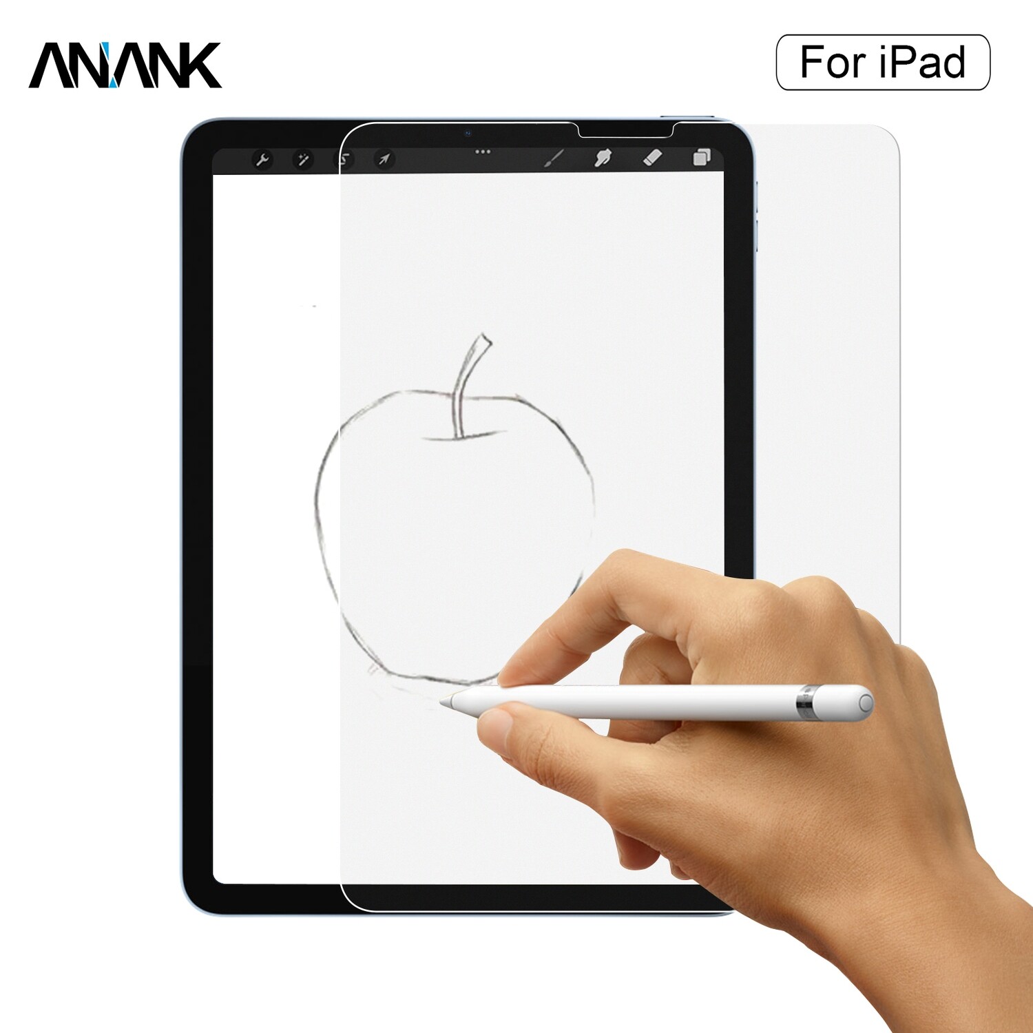 652784-Anank iPad Pro 12.9 Paperlike Film, Clear (Screen