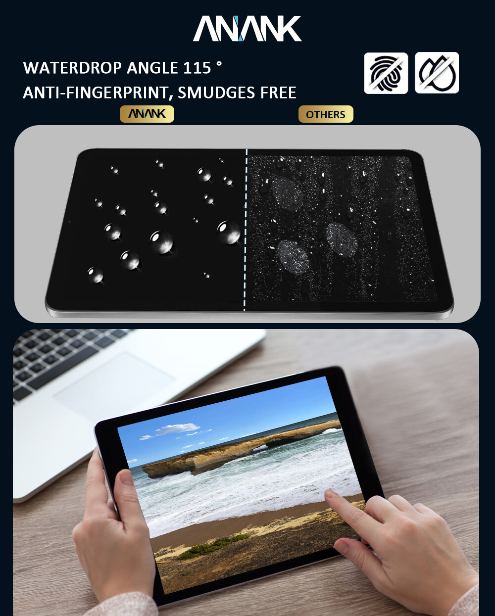 651428-Anank iPad 7 10.2 Tempered Glass, Clear (Screen Pr