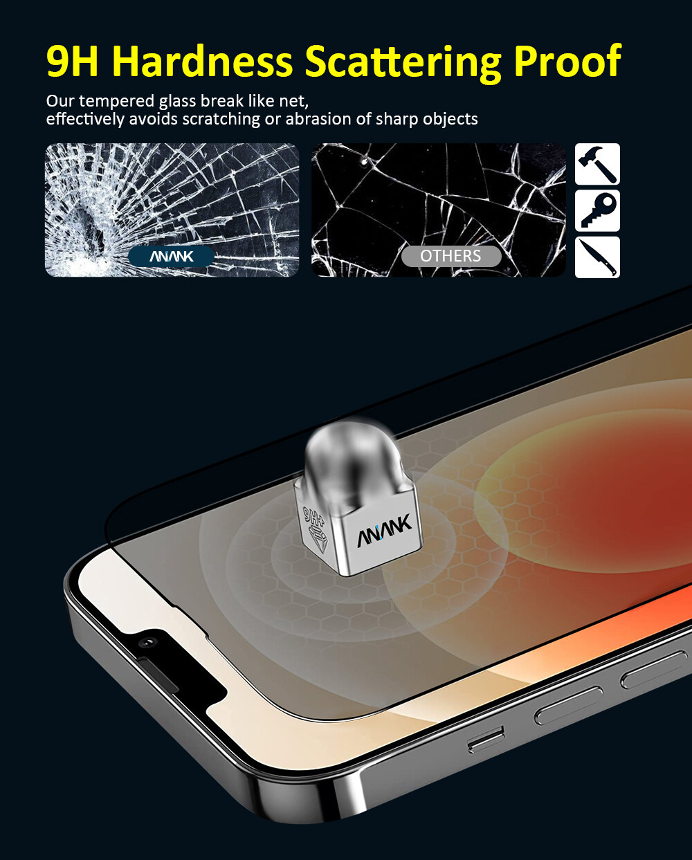 6972024652418-Anank iPhone 13 Pro Max/14 Plus 2.5D Reinforced