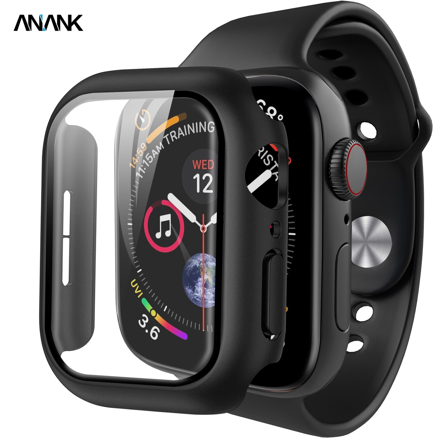 Anank Apple Watch Series 7 (45mm) Screen Guard Case, White