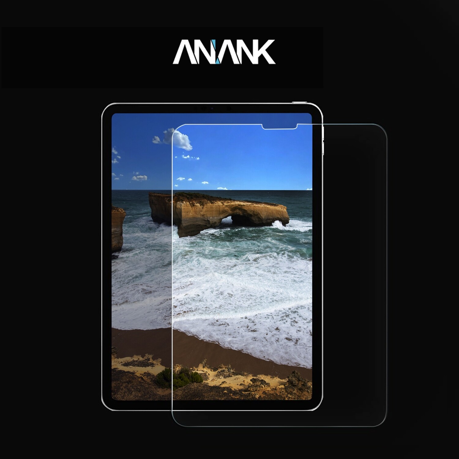652036-Anank iPad Air 10.9 (2020) Tempered Glass, Clear (