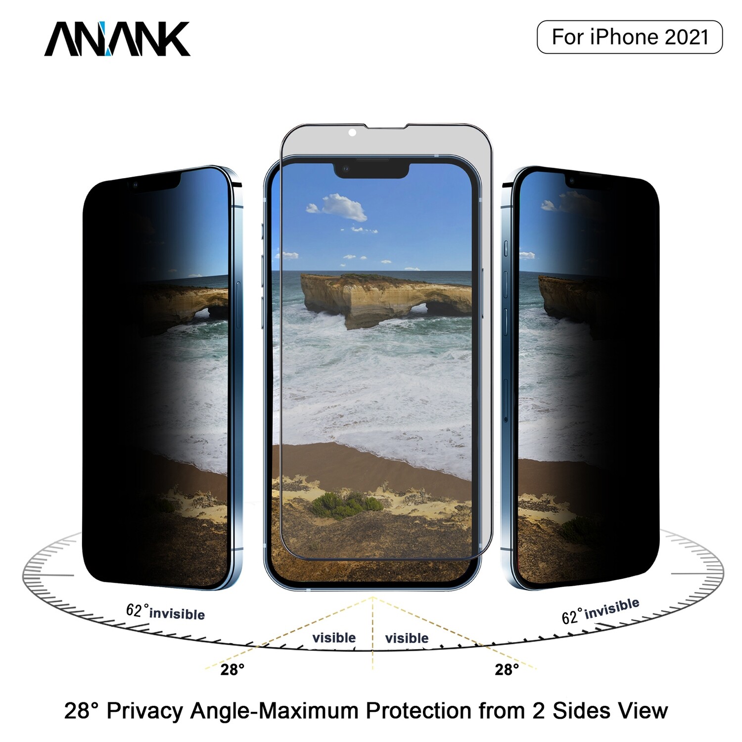 6972024652418-Anank iPhone 13 Pro Max/14 Plus 2.5D Reinforced