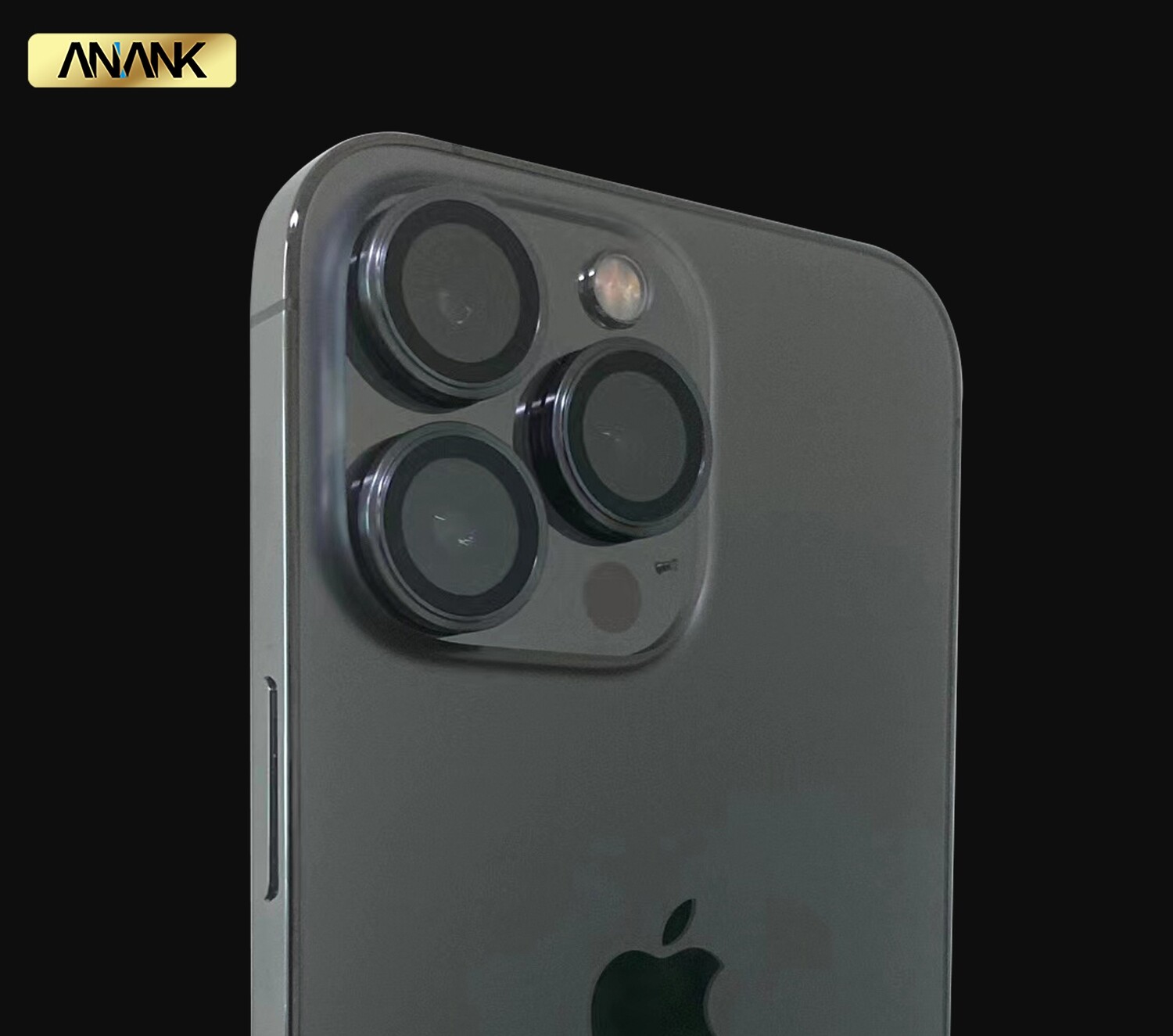 Anank iPhone 13 Pro/13 Pro Max AR Circle Lens Protector, Graphite