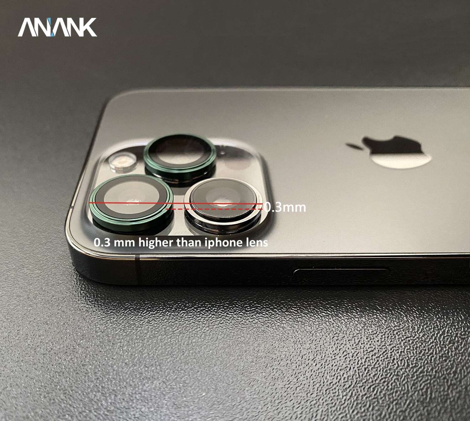 Anank iPhone 13 Pro/13 Pro Max AR Circle Lens Guard, Transparent