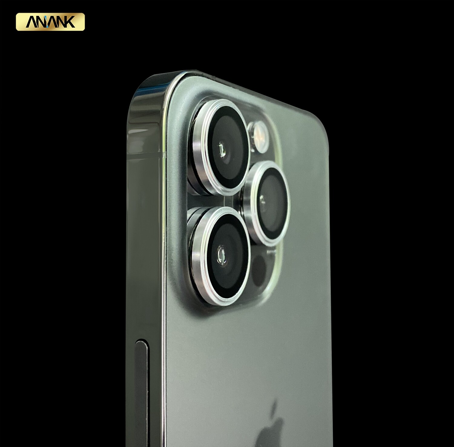 Anank iPhone 13 Pro/13 Pro Max AR Circle Lens Guard, Silver (Lens Protector)