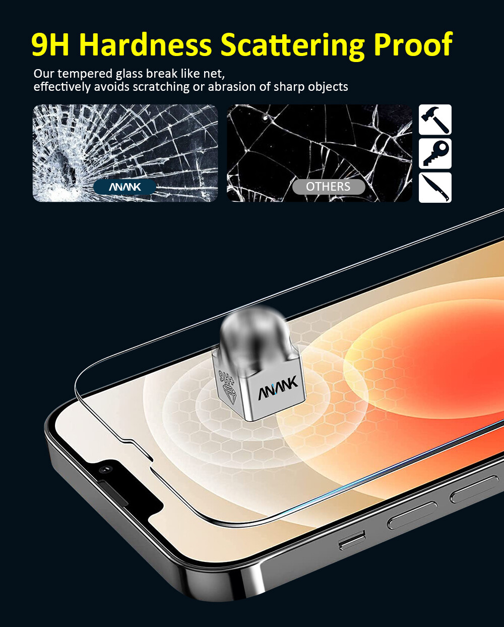 652500-Anank iPhone 13 Pro Max/14 Plus 3D, Clear