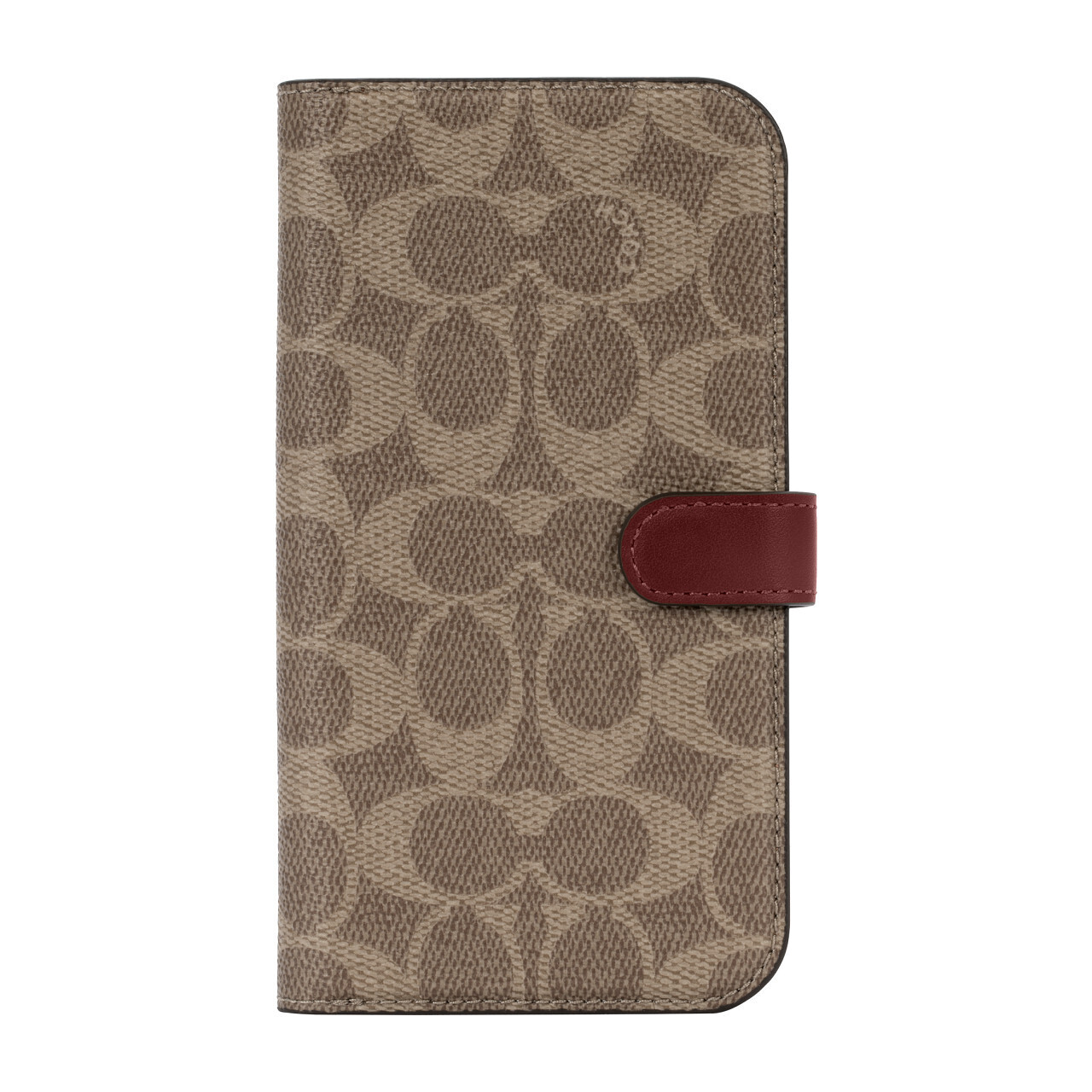 Coach iPhone 13 Pro Max Folio, Signature C Khaki