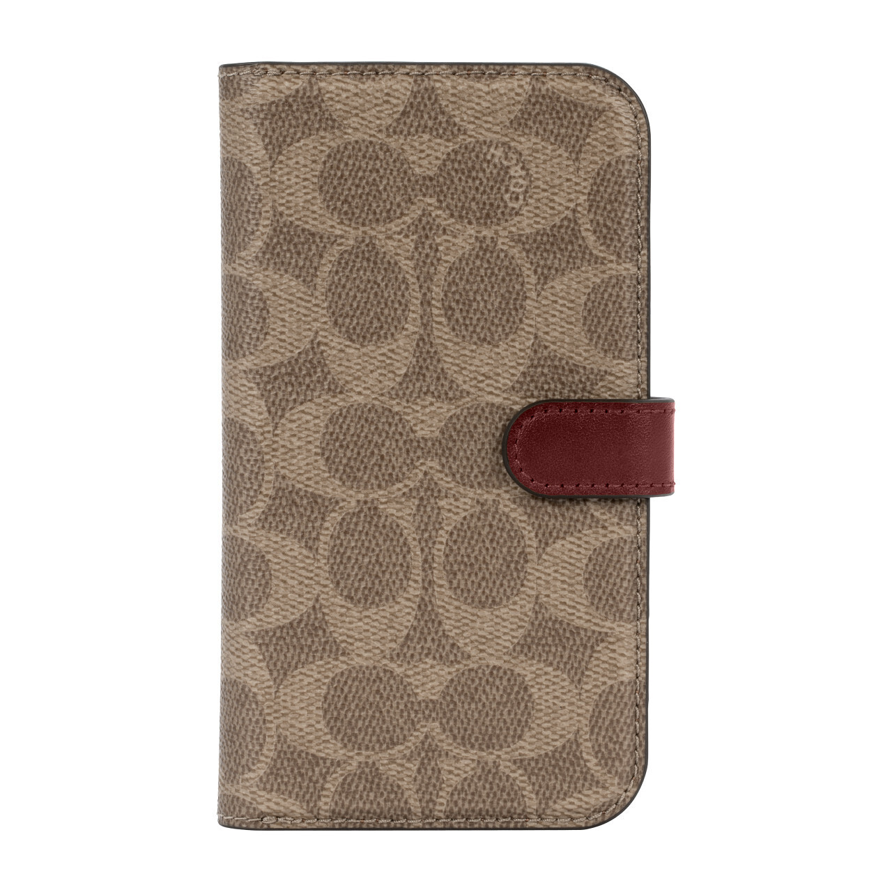 Coach iPhone 13 Folio, Signature C Khaki