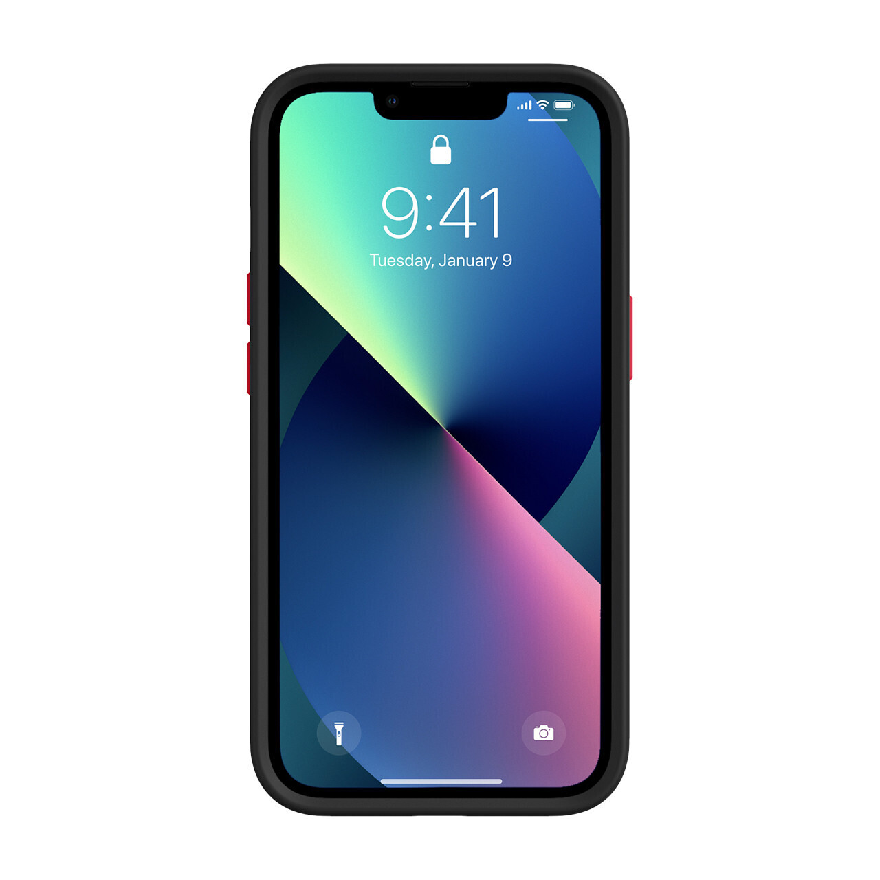 Incipio iPhone 13 Pro Optum, Meteor Gray/Raven Gray/Lava Red