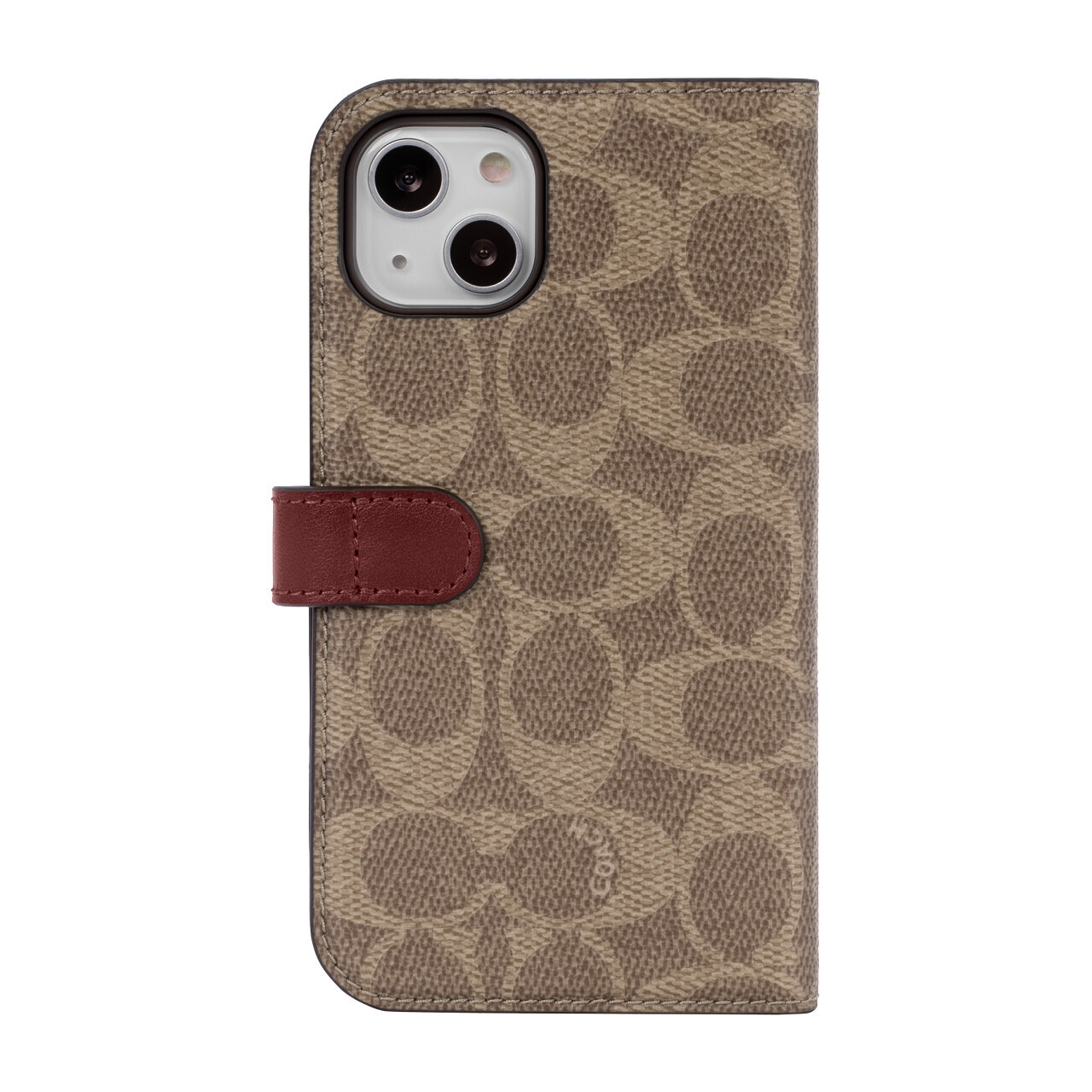 Coach iPhone 13 Folio, Signature C Khaki