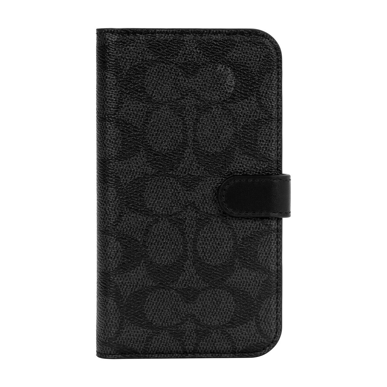 Coach iPhone 13 Folio, Signature C Black