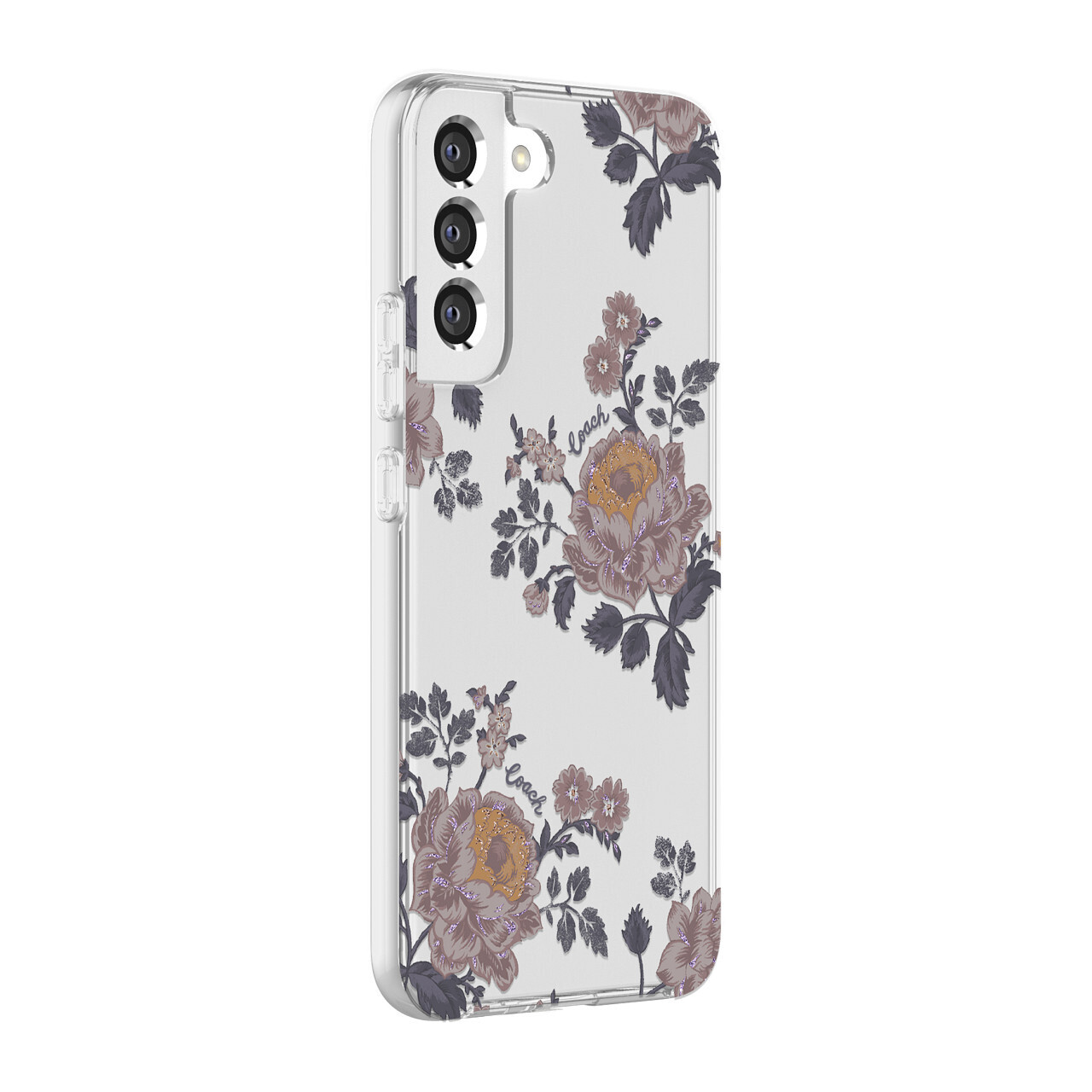 Coach Samsung Galaxy S22 Plus 5G Protective, Moody Floral/Purple/Multi/Clear/Gli