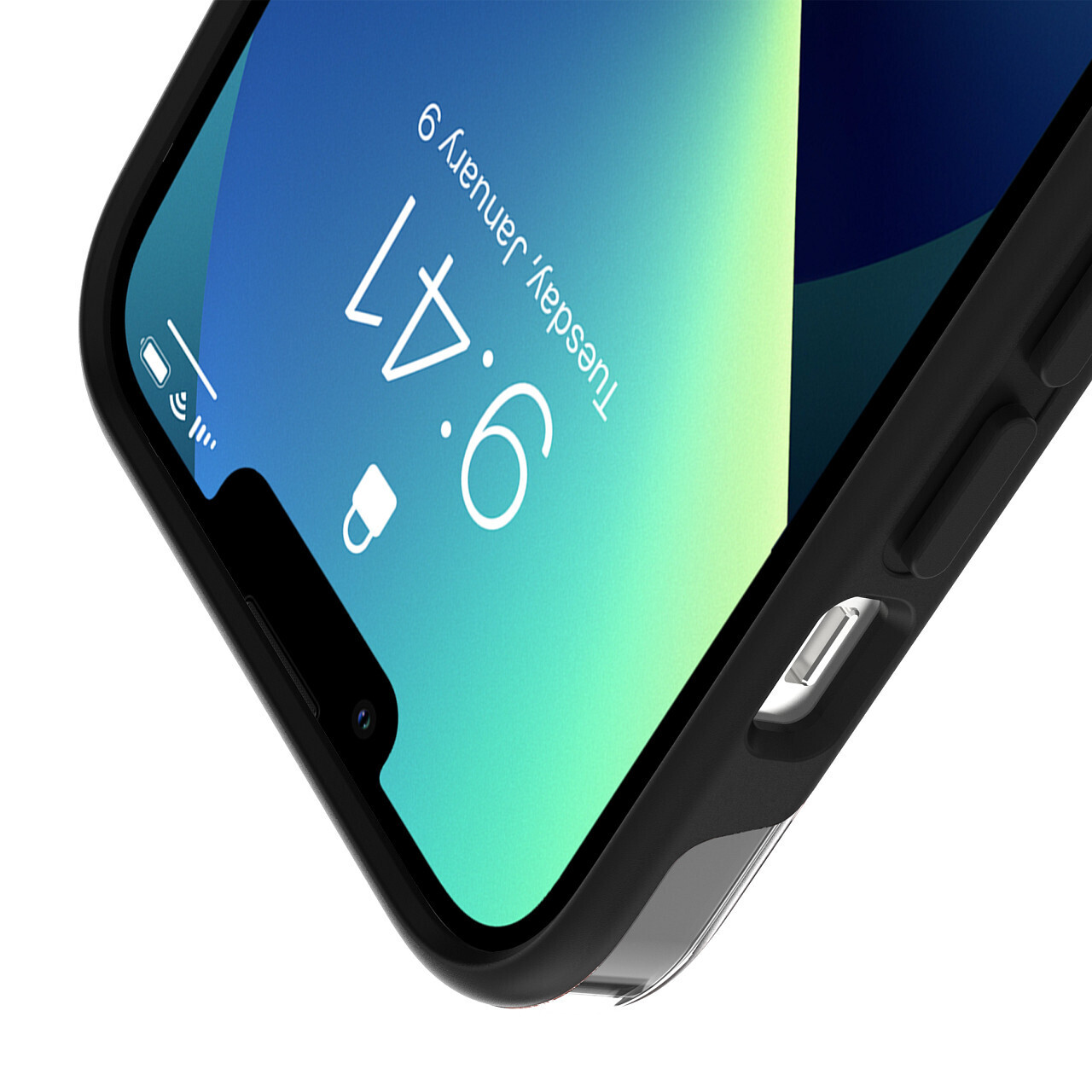 Incipio iPhone 13 Pro Max Organicore Clear, Charcoal/Clear