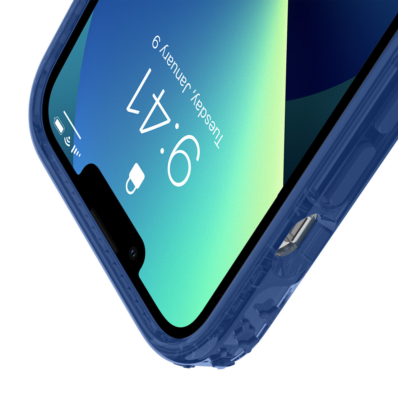 Incipio iPhone 13 Pro Grip, Classic Blue/Clear