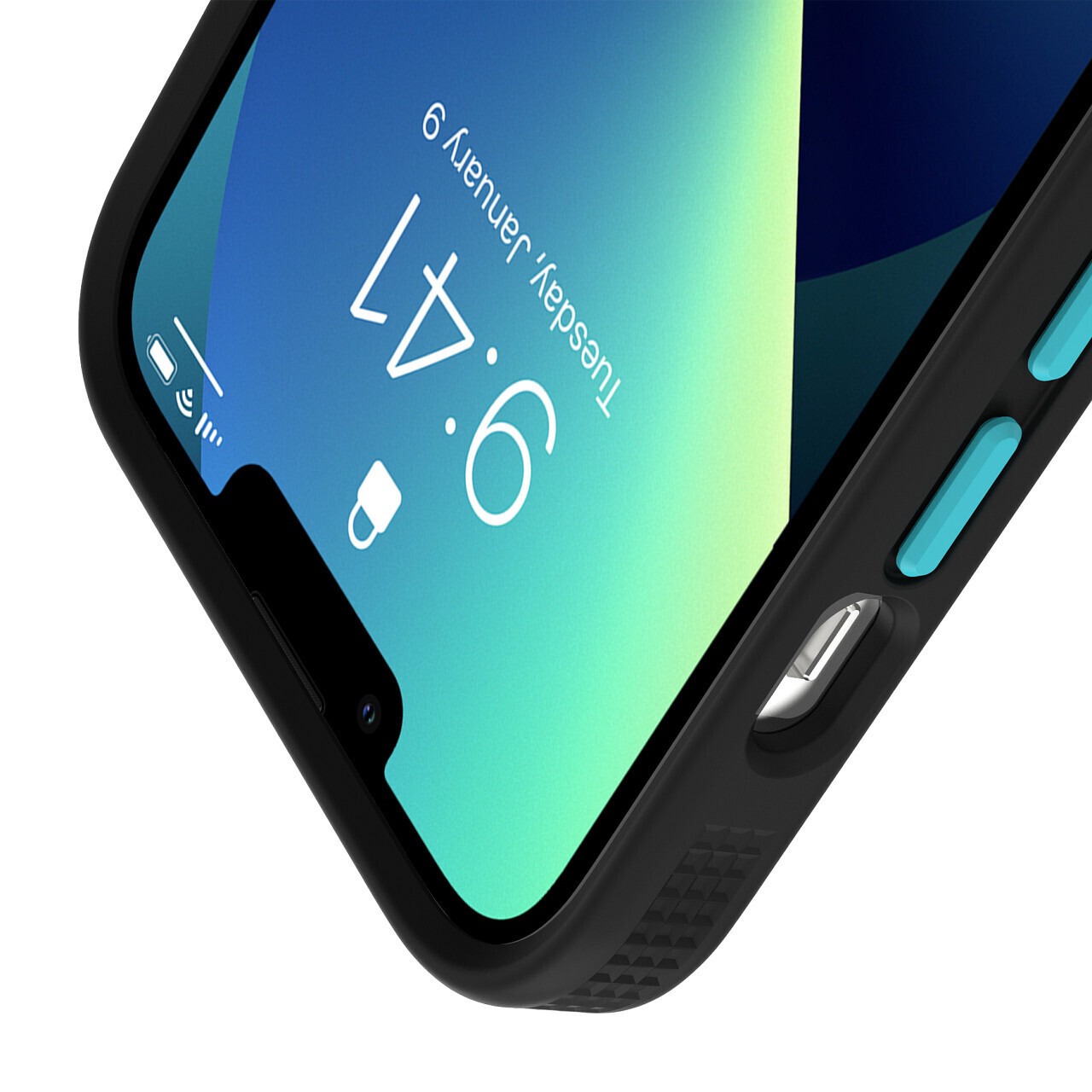 Incipio iPhone 13 Pro Optum, Black Oyster/Black/Electric Blue