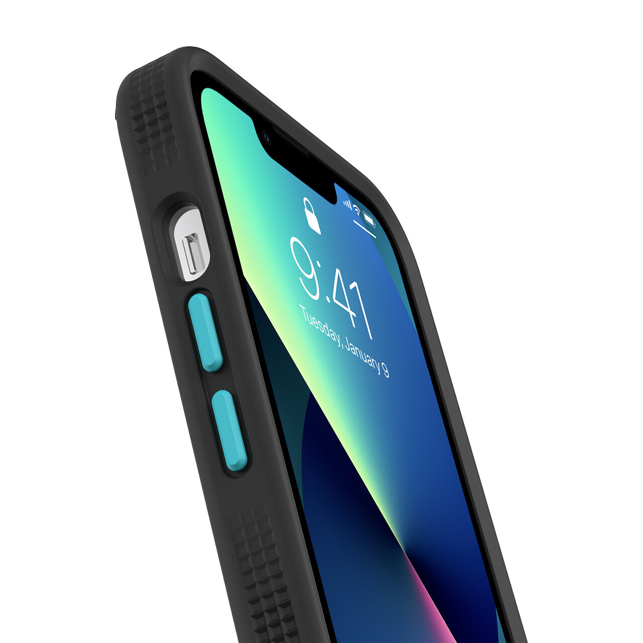 Incipio iPhone 13 Pro Optum, Black Oyster/Black/Electric Blue