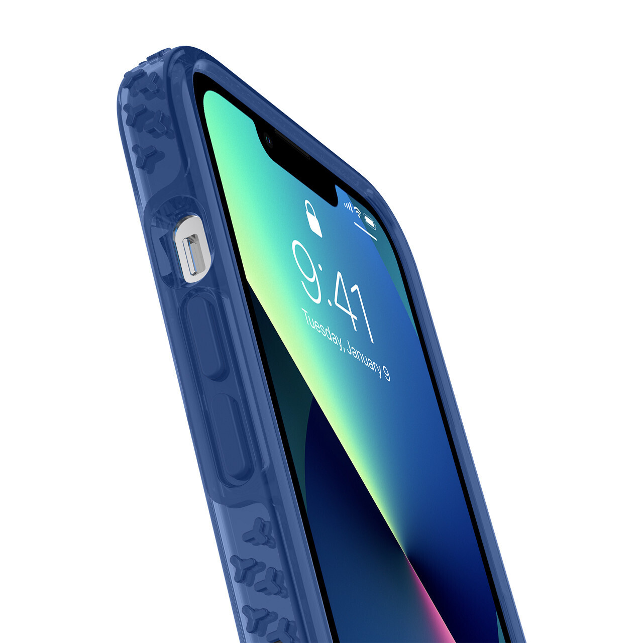Incipio iPhone 13 Pro Grip, Classic Blue/Clear