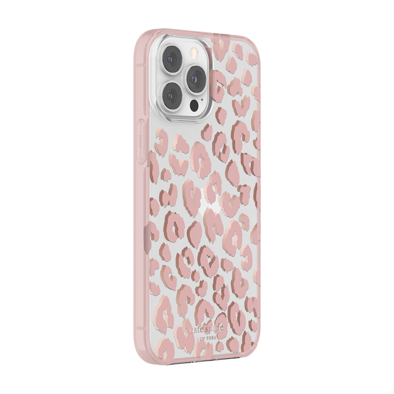 Kate Spade New York iPhone 13 Pro Max Protective Hardshell, City Leopard Pink/Ro