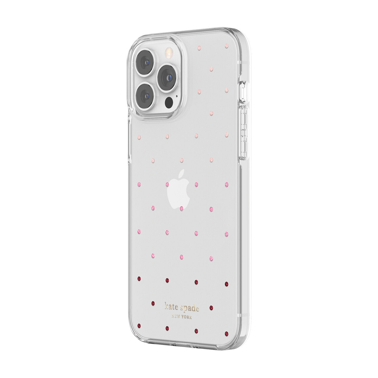Kate Spade New York iPhone 13 Pro Max Protective Hardshell, Pin Dot Ombre/Pink/C