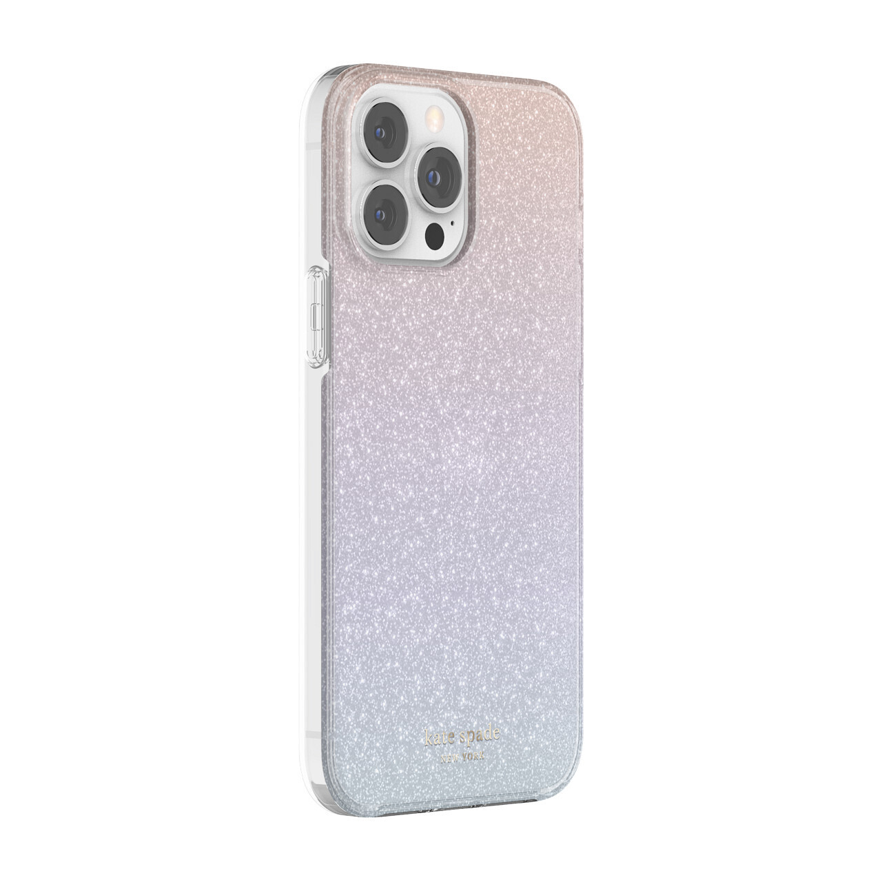 Kate Spade New York iPhone 13 Pro Protective Hardshell, Ombre Glitter/Pink/Purpl