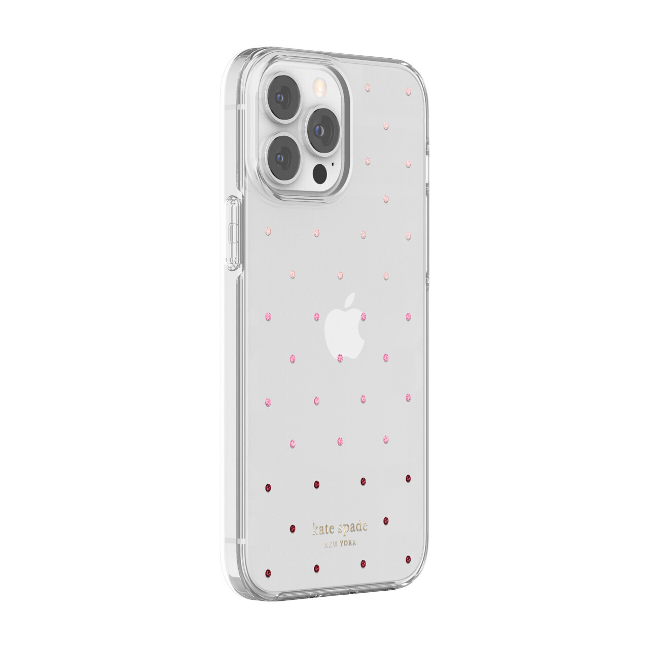 Kate Spade New York iPhone 13 Pro Max Protective Hardshell, Pin Dot Ombre/Pink/C