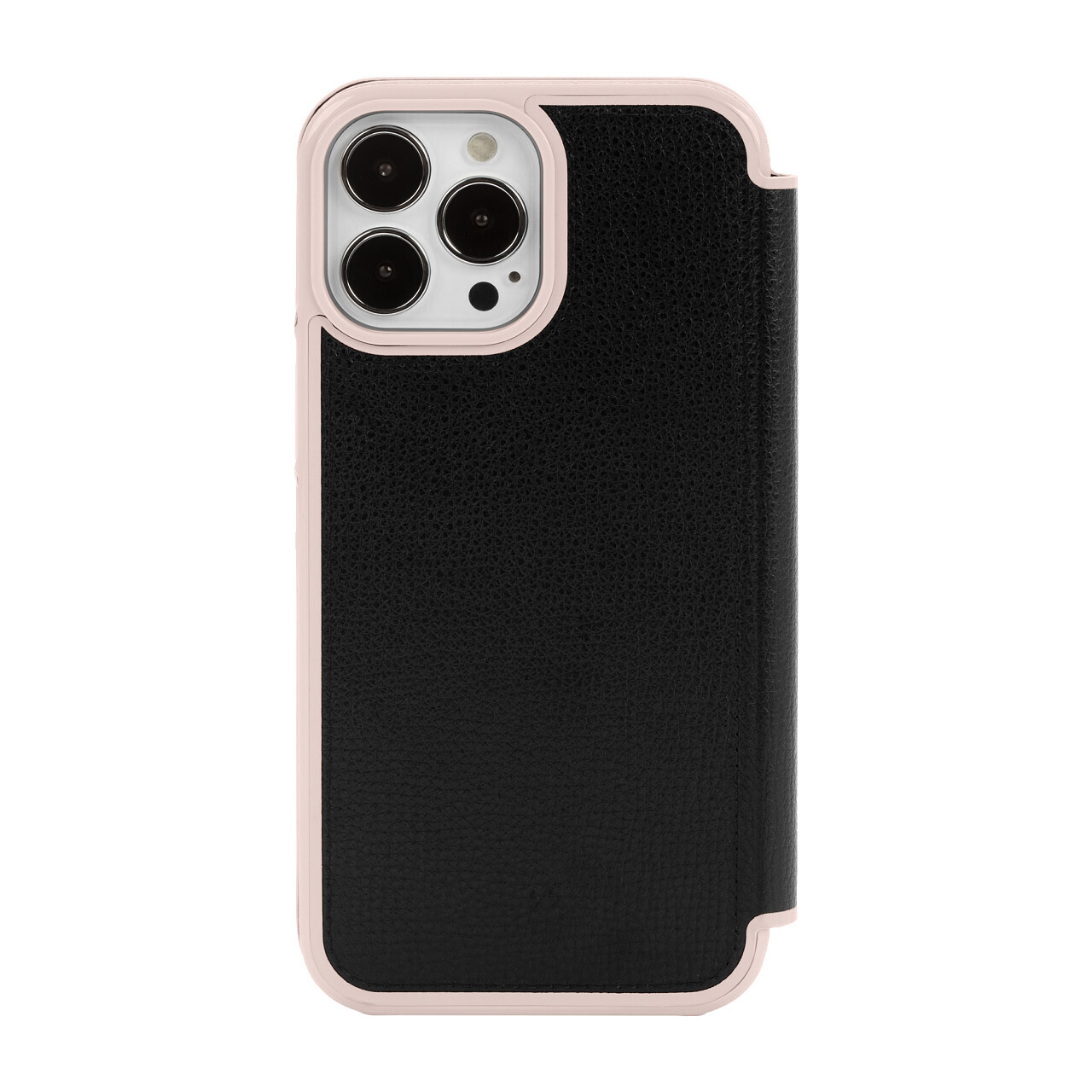 Kate Spade New York iPhone 13 Pro Folio, Black/Pale Vellum Border/Pale Vellum Lo